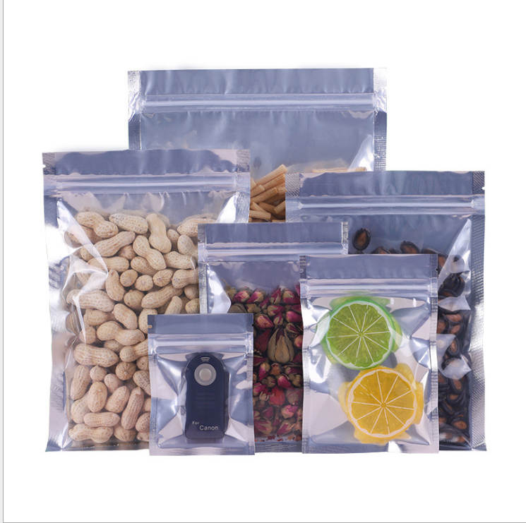 Металлизированный фронт resealable мешка сумки пластиковой упаковки фольги ясный влагостойкий