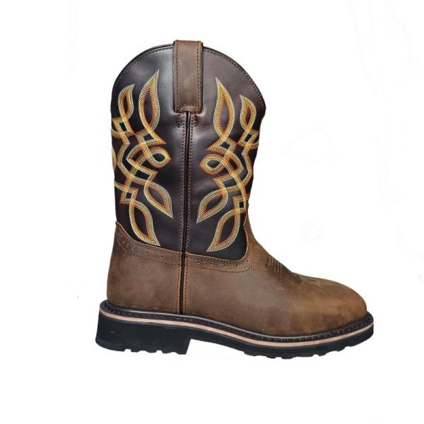 Rubber EVA Sole Material Goodyear Protection Footwear For Long Lasting Work Shoes Cowboy Boots