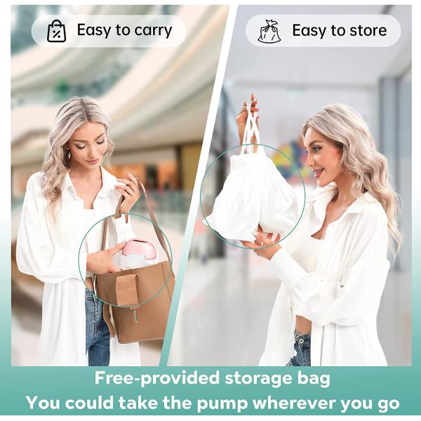 Série de pompes à sein à affichage intelligent Extracteur de lait en bouteille pompe à aspiration à double aspiration Massage