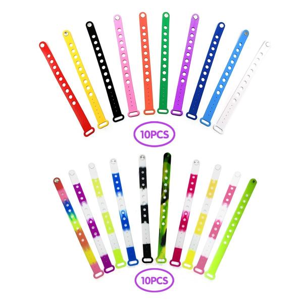 Customizable Rubber Charm Wristbands for Shoe Charms Adjustable and Moulding Service