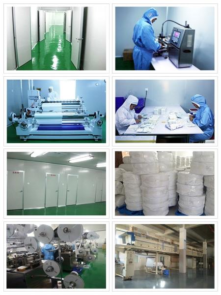 Green Disposable Head Cap Scrub Hats 30Gsm With Tie-on Hand Made/Machine Made CE ISO FDA