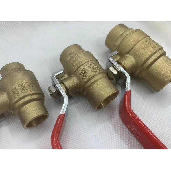 Женщина шарикового клапана 400wog прочного пути дюйма 1/2 полного латунная продела нитку