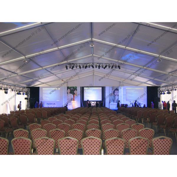 Aluminum PVC Event Tent With Customized Printed Decoration For Outside Car Trade Show