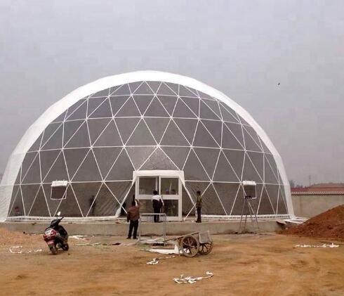 16M Diâmetro PVC Geodésico Cúpula Tenda de Outdoor Hotel Igloo Tendas de festa Grande exposição Cúpula Tenda