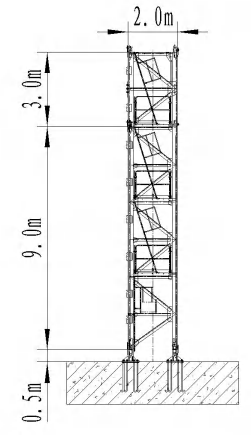 N7027-12 Flat Top Tower Crane 12T 62m Construction Crane