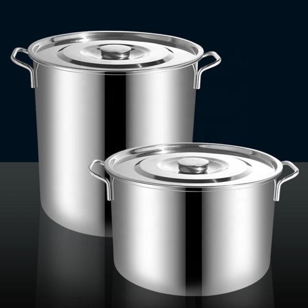 201 Stainless Steel Commercial Bucket Heavy Duty Cooking Pot
