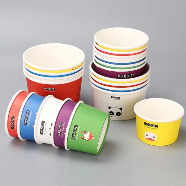 Custom Biodegradable Eco-Friendly Take Away Paper Bowl Food Container Kraft Food Bowl Paper Customized Logo Paper Bowl
