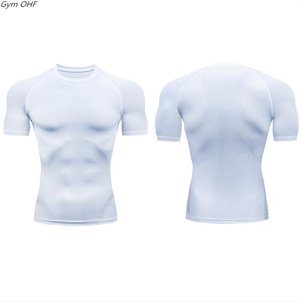 XMAMLON Men's Short-sleeved Tight T-shirt Perfect for Athletic Compression Training