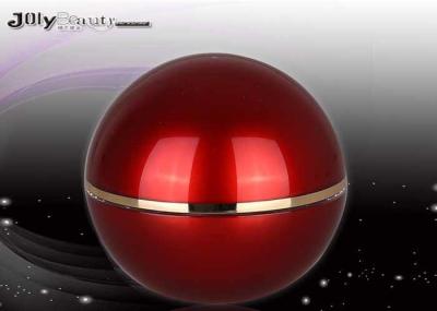 Luxury Red Spherical Plastic Lotion Jars For Makeup Cosmetic Jars With Lids