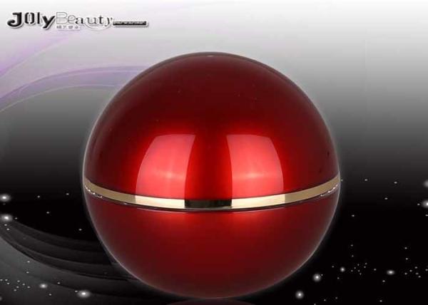 Luxury Red Spherical Plastic Lotion Jars For Makeup Cosmetic Jars With Lids