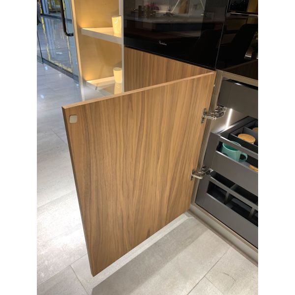Ready to Ship Modern Kitchen Cabinet with Aluminium Frame and Glass Door for Kitchen Furniture