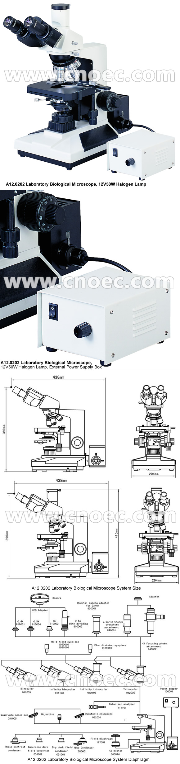 40X - светильник галоида 12V/50W биологический микроскоп 1000X с CE A12.0202
