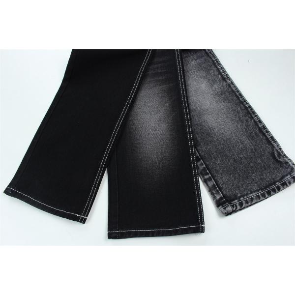 190cm 13oz Black Black Cotton Polyester Rigid Denim Fabric For Jeans
