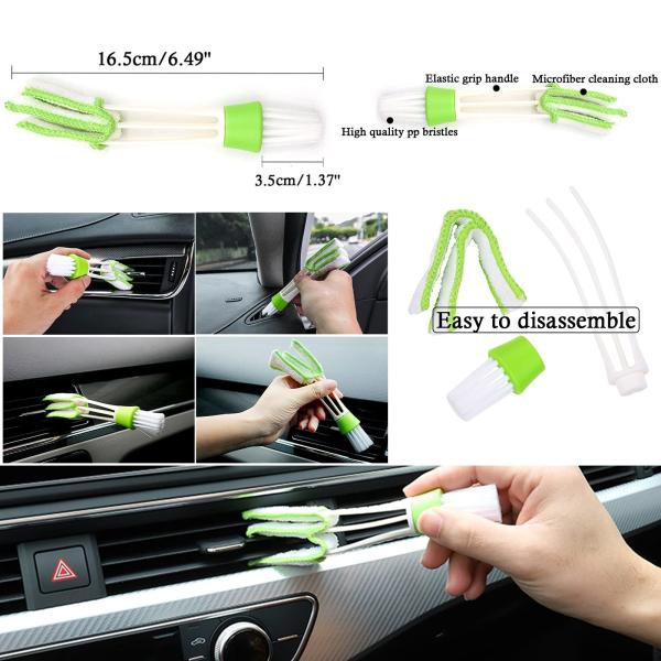 Electric Microfiber Car Cleaning Brush Set 15 Pieces For Car Care Detail