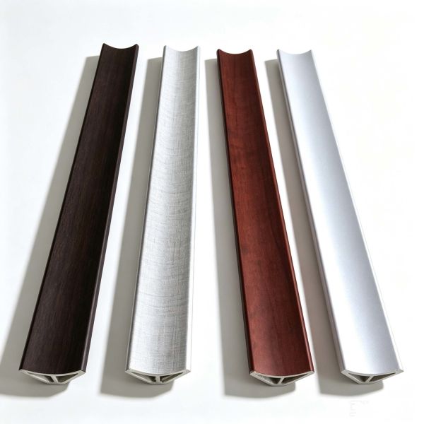 30x17mm Formaldehyde Free PVC Fluted Internal Corner Trim Bamboo Wood Fiber Versatile Wall Protection Design