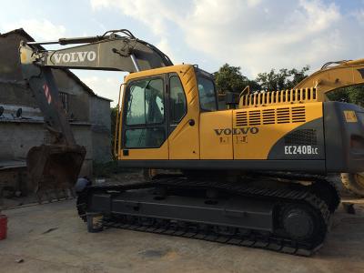 Alcance longo profundidade de escavação usada da máquina escavadora EC240BLC 19.8ft de Volvo com 6 cilindros