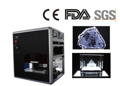 Small Air Cooling Gift Engraving Machine for Glass and Crystal CE / FDA Certificated