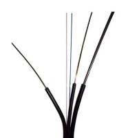 Cor preta do núcleo exterior do cabo pendente 2 da fibra ótica UV e material resistente da chama LSZH