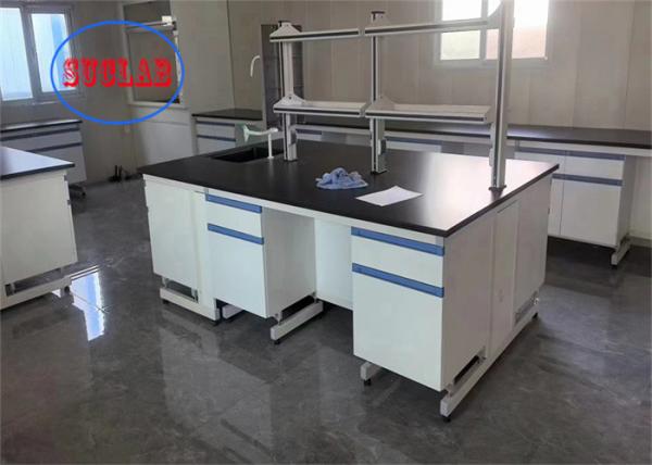 Steel And Wood Chemistry Lab Workbench Lab Bench Indonesia With Safety C Frame Phenolic Resin Top