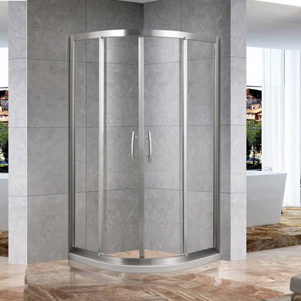4mm 6mm Tempered Glass Bathroom Shower Cabinets With Metal Hinge And 304 Stainless Steel Door Handle
