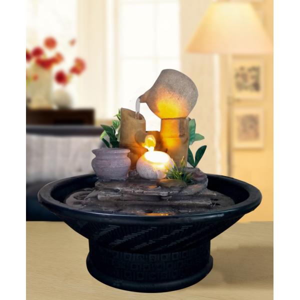 20x18.5cm Traditional Bamboo Home Interiors Decoration Living Room Tabletop