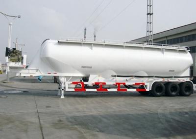 Carbon Steel Dry Bulk Tank Trailers , 50000L Capcity Bulk Powder Tankers