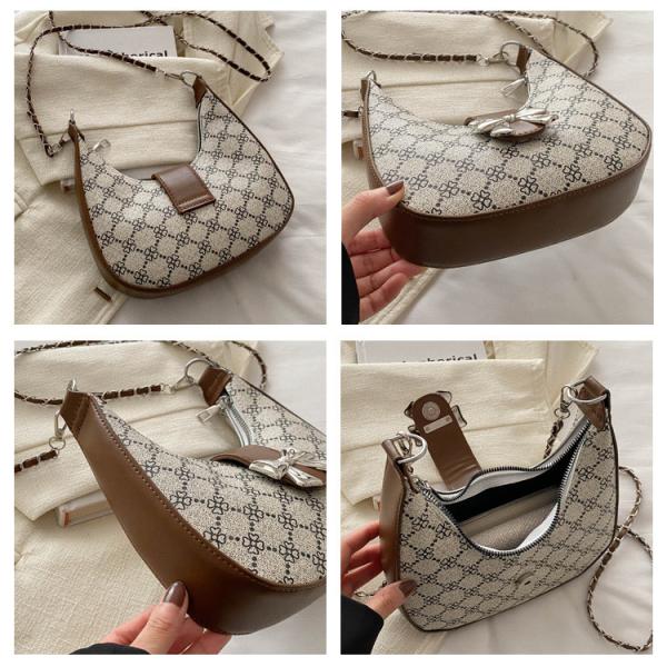 UNDERARM BAG ARC DE TRIOMPHE BAG FEMALE SPRING AND SUMMER SHOULDER BAG ALL-IN-ONE CRESCENT BAG SENIOR SENSE RETRO CROSSB