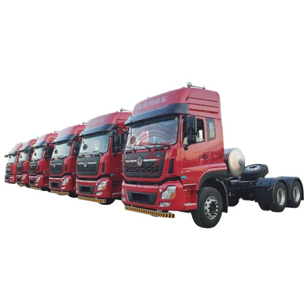 Dongfeng 6x4 460hp LNG CNG Tractor Truck With Diesel Fuel Left Steering Trailer Head