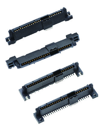 29 position SAS connector Amphenol 10130433-004C-TRLF supporting hot plug and blind mating features