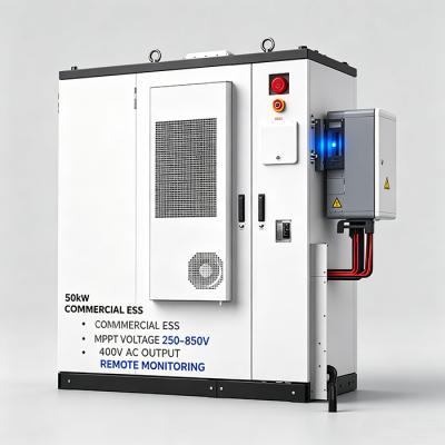 Certified IEC UN38.3 Commercial Energy Storage Cabinet Wide Temp -30~50℃ Industrial Solar Battery Pack