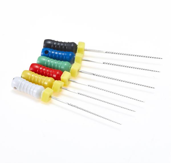 Dental Endo Files K H Stianless Steel / NITI  With CE / ISO / FDA Certificate For Hand Use