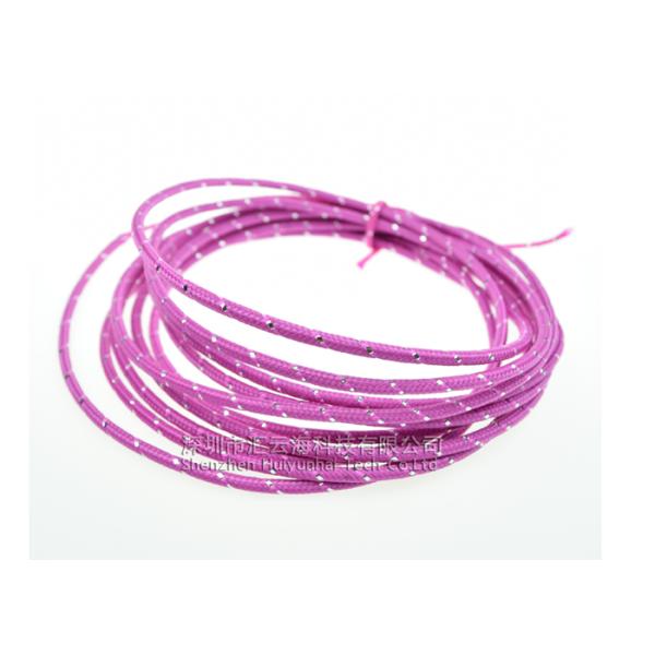 Blue Wear Resistant Heat Shield Wire Loom , Cotton High Temp Wire Wrap