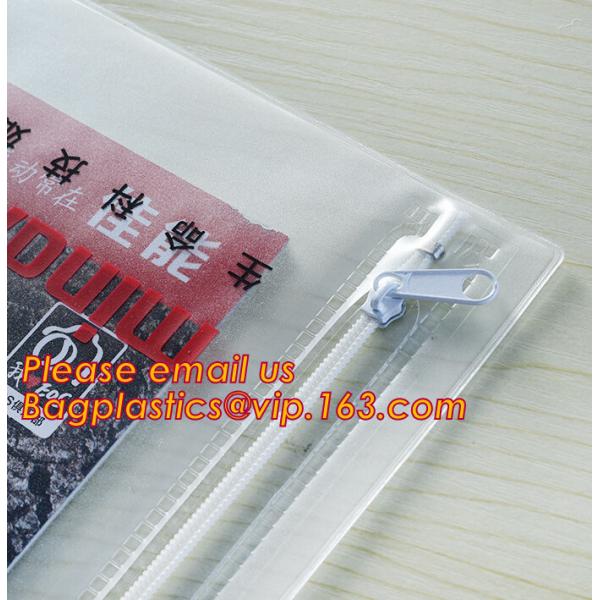 have fashion sense bag,classic cosmetic bag,space utilization,Pvc Document Clear Plastic Snap Button File Bag bagease