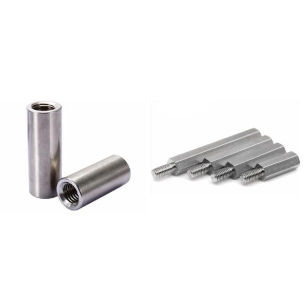 A linha de aço inoxidável encanta o homem do parafuso masculino do suporte isolador e o suporte isolador fêmea