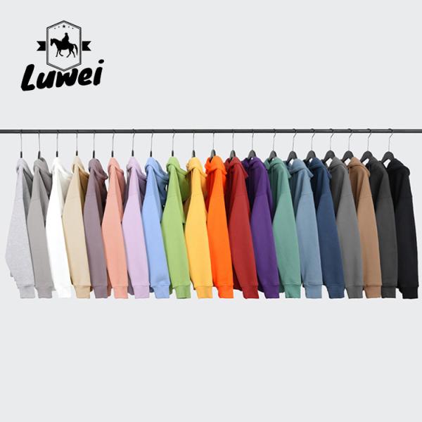 Drawstring Blank Plain Heavy Duty 330g Bluza Premium Cotton Polyester Men Hoodies Active Sweatshirt