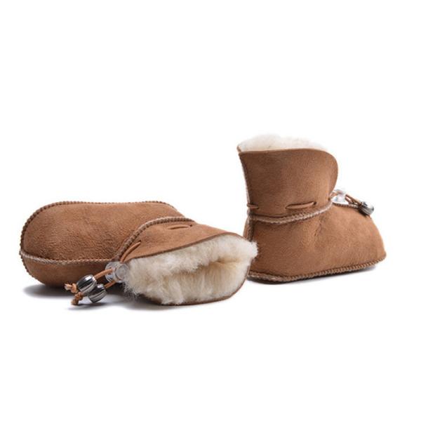 Zapatos de bebé dobles de la zalea de la cara