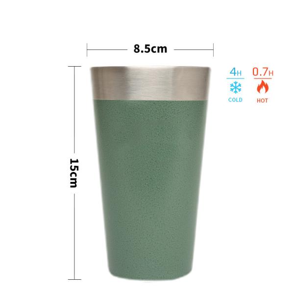 Нержавеющей стали двойника стены склянка 18/8 вакуума 16oz