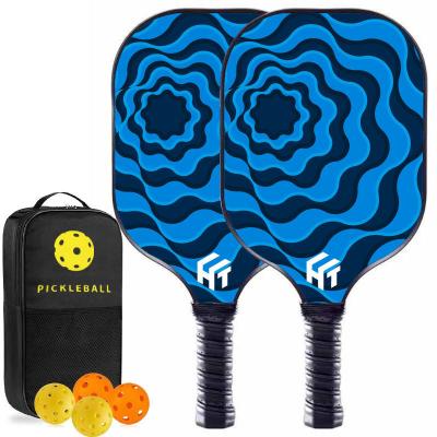 200-230g Weight Pickleball Paddle Set with Glass Fiber Frosted Surface and PP Core
