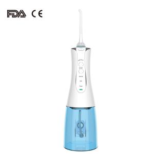 2 Jet Tips Cordless Dental Water Flosser 300ML Rechargeable Oral Irrigator With