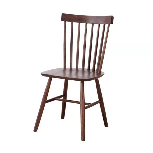 Economical Dining Room Solid Wood Chairs High Back For Family / Restaurant
