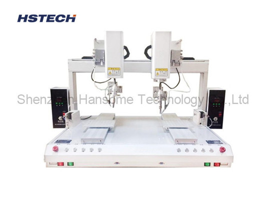 High Precision Double Soldering Head 8 Axis Automatic Soldering Robot With Inspection Function