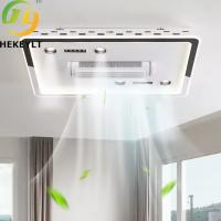 Imodernll Espectro Ventilador de teto sem lâmina LED Luz de quarto branco plástico 15 97 Moderno 80 Controle remoto 6 marchas 30000