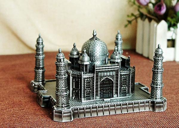 Metal Material DIY Craft Gifts World Famous Building Model India Taj Mahal Replica