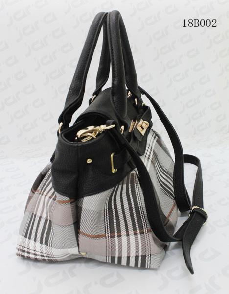 Beautiful Tote / Crossbody Women Fashion Bags For Lady With Checked Patterns