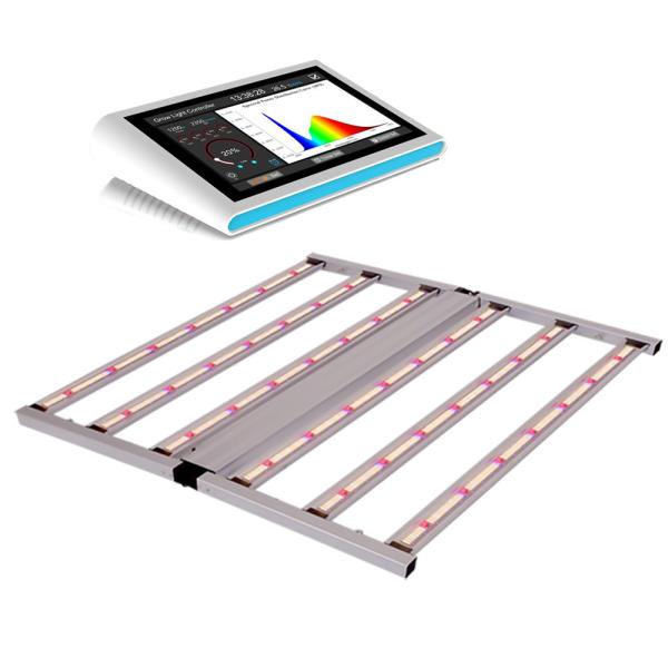 Lumière de culture de plantes à LED à spectre complet 640W Hydroponie commerciale Dimmable LM281B 6 bar pour la culture en intérieur