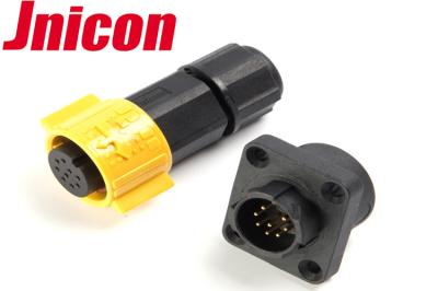 5A 60V Waterproof Sealed Circular Connectors 9 Pin Plug Socket IP67 For LED Lighting