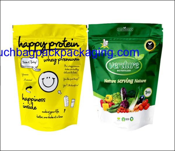 Color printing plastic food packaging bag, stand up pack pouch for food
