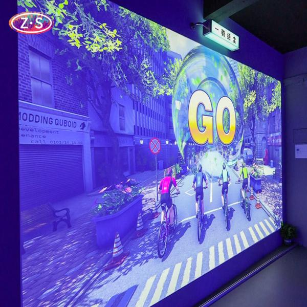 1920*1200 Projector Bicycle Simulator Virtual Reality Exercise Games
