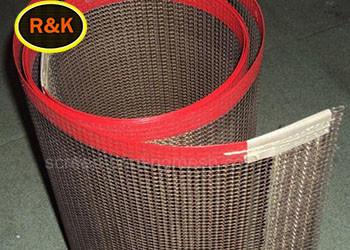 4*4mm Cardboard Division Non Stick Conveyor Belt For Drying