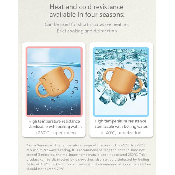 Coupe d'alimentation en silicone pour enfants 270 ml avec paille BPA formation gratuite